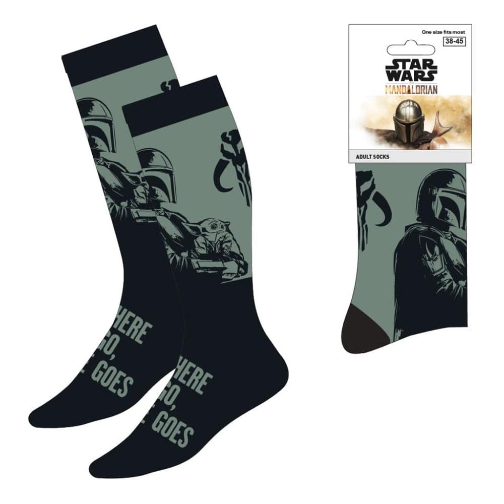 Star Wars: The Mandalorian Calcetines Mandalorian & Grogu 38-45