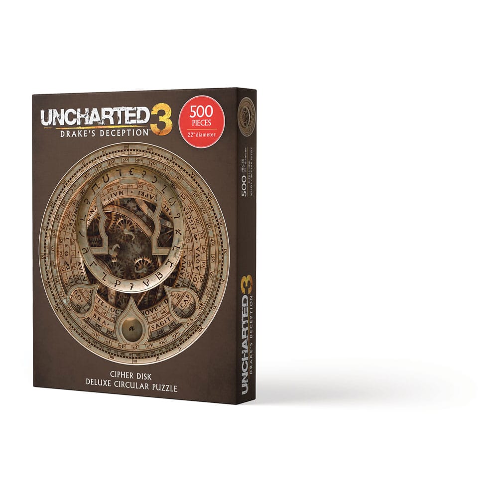 Uncharted Puzzle Cipher Disk Circular Deluxe (500 piezas) Frikytopia