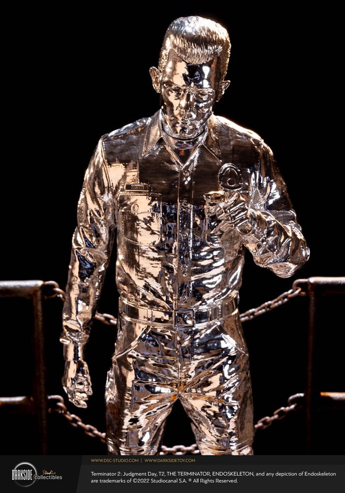 Terminator 2 Judgement Day Estatua Premium 1/3 T-1000 Liquid Metal 30th Anniversary Edition 70 cm