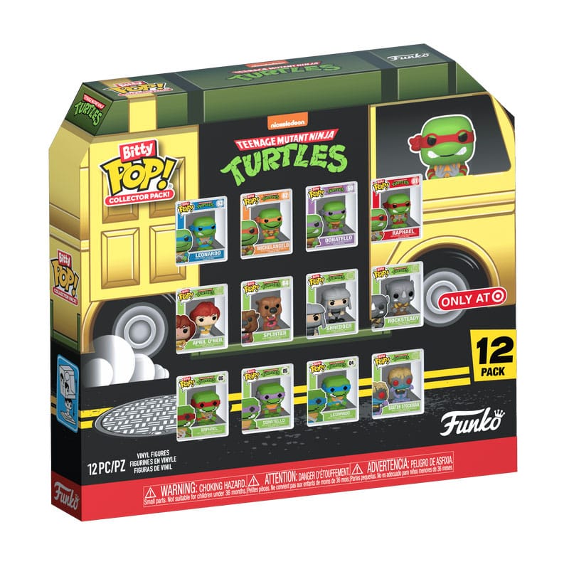 Tortugas Ninja Pack de 12 Figuras Bitty POP! Vinyl 2,5 cm