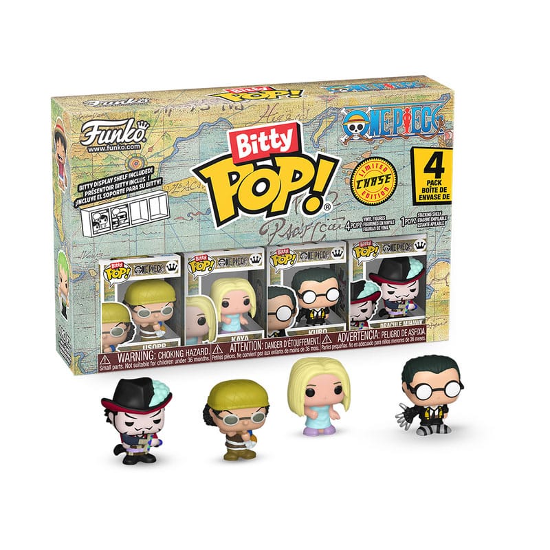One Piece Pack de 4 Figuras Bitty POP! Vinyl Usopp 2,5 cm Frikytopia