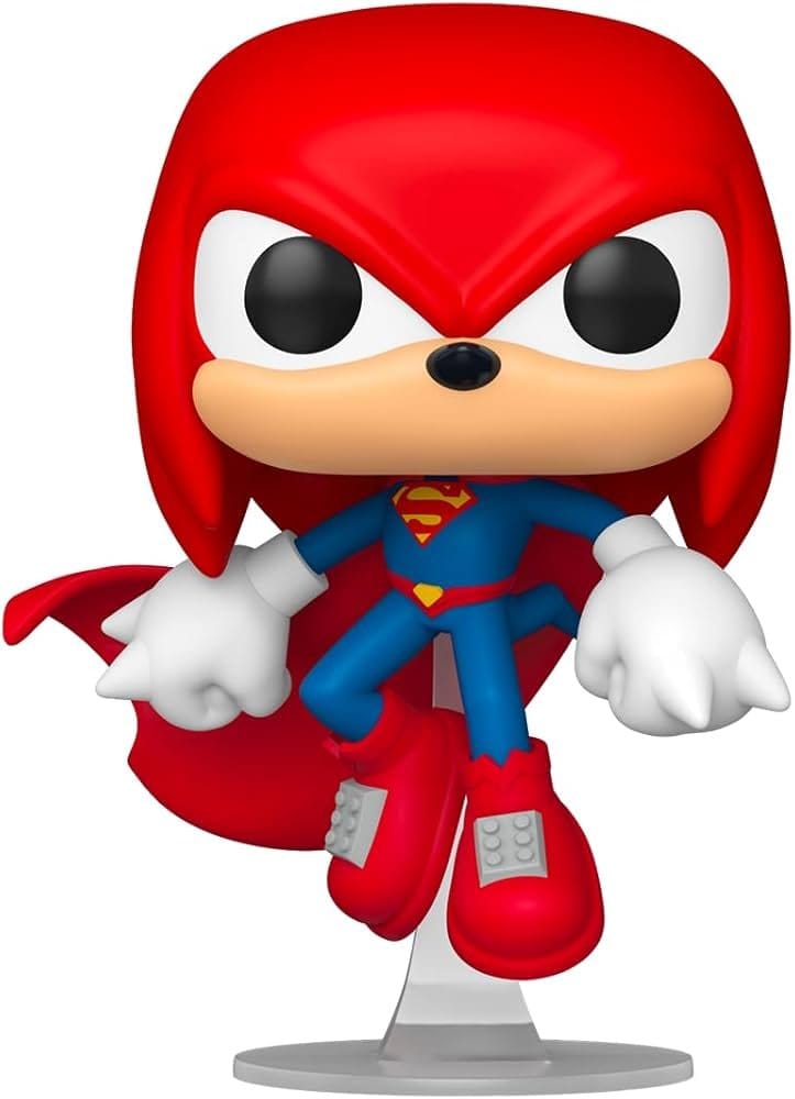 DC x Sonic the Hedgehog POP! Heroes Vinyl Figura Knuckles as Superman 9 cm Frikytopia