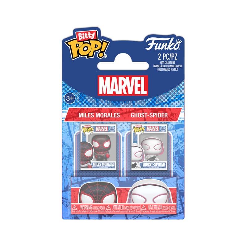 Spider-Man Pack de 2 Figuras Bitty POP! Vinyl MilesM&SGwen 2,5 cm Frikytopia
