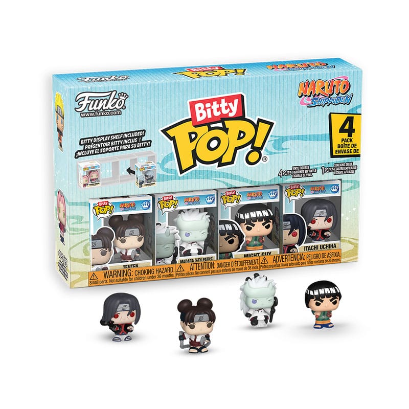 Naruto Shippuden Pack de 4 Figuras Bitty POP! Vinyl Battles 2,5 cm Frikytopia