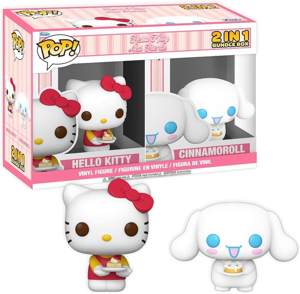 Hello Kitty Exclusive Box Cinnamoroll & Hello Kitty with Cake Assembled Frikytopia