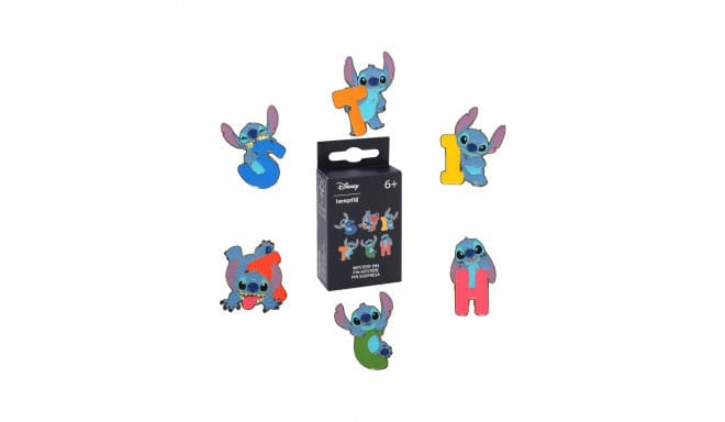 Lilo & Stitch by Loungefly Chapas esmaltadas Blind Box Letters and Poses Expositor (18) Frikytopia