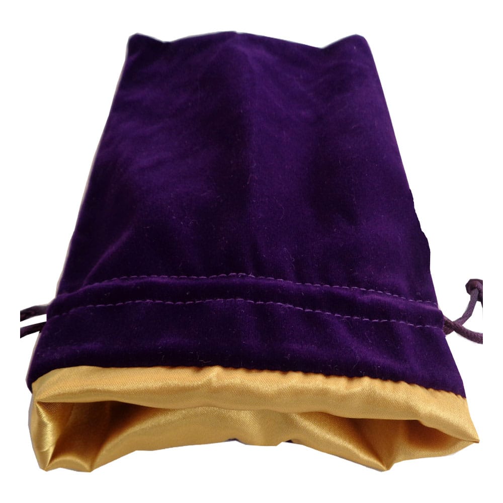 FanRoll Bolsa para Dados Velvet Purple with Gold Satin Small Frikytopia