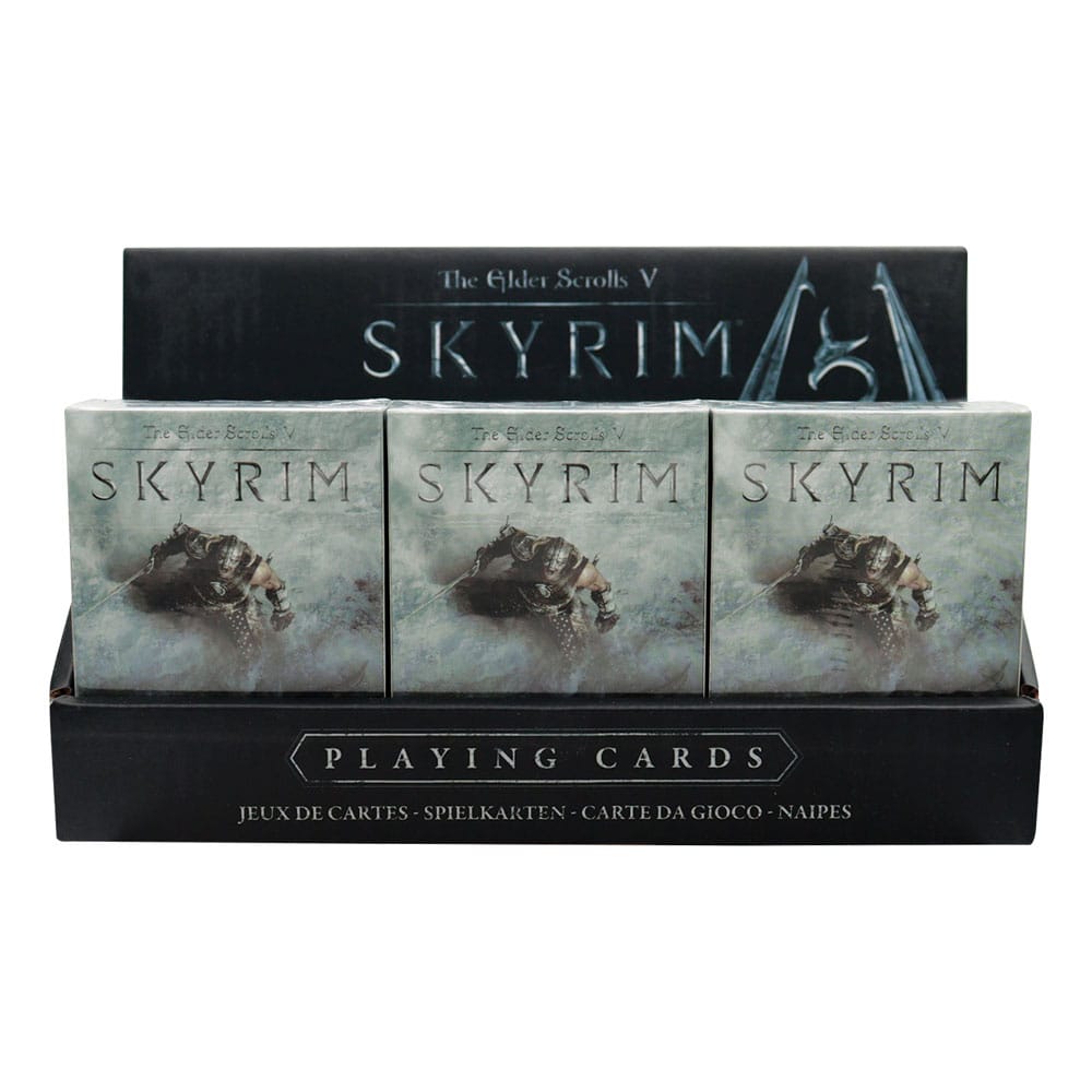 Elder Scrolls Skyrim Baraja de Naipes Caja expositora (12) Frikytopia