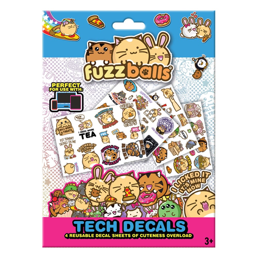 Fuzzballs Pegatina Tech