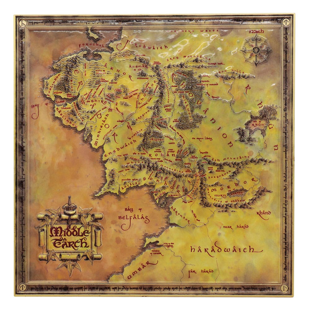 El Señor de los Anillos Réplica Map Limited Edition Frikytopia