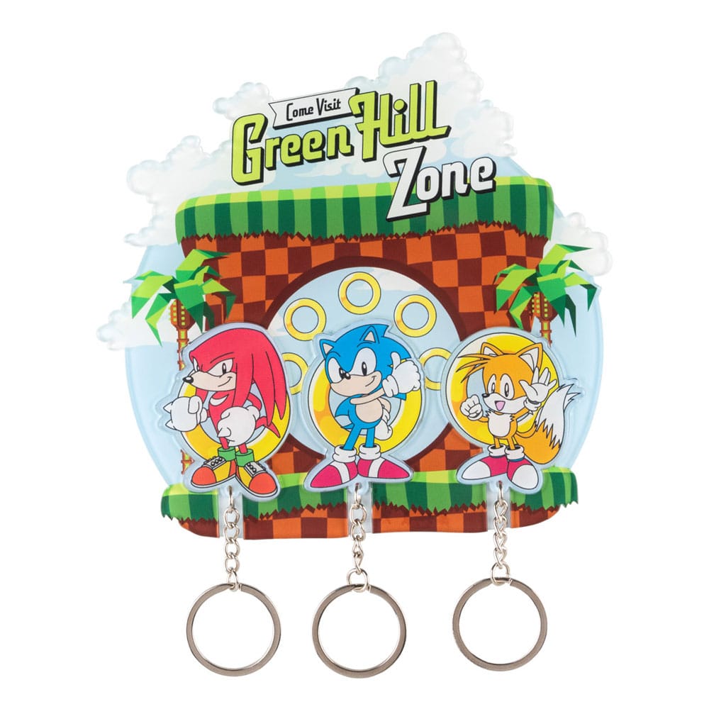 Sonic the Hedgehog Tablero para llaves incl. 3 llaveros Frikytopia