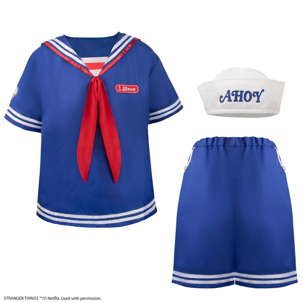 Stranger Things: Scoops Ahoy Steve Costume talla S/M Frikytopia