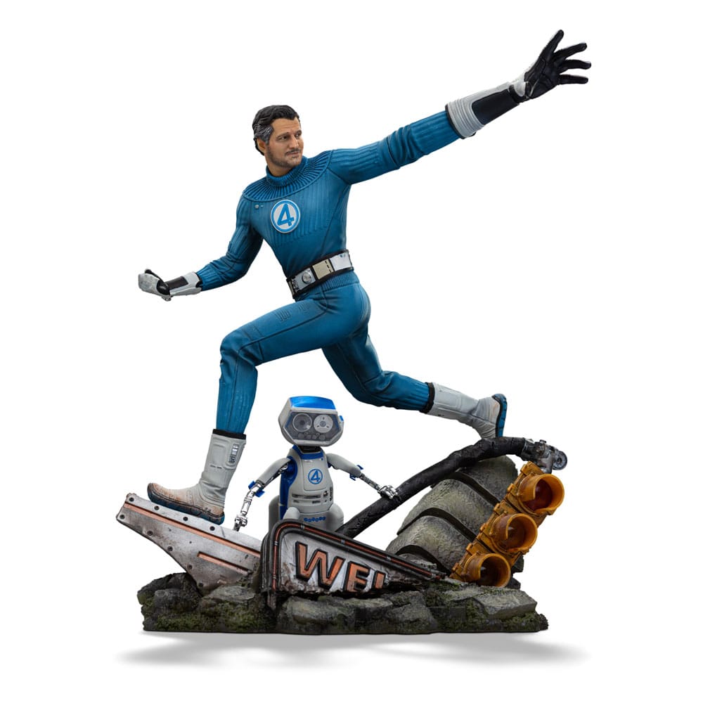 Fantastic Four Estatua 1/10 Art Scale Mr. Fantastic and H.E.R.B.I.E 26 cm Frikytopia