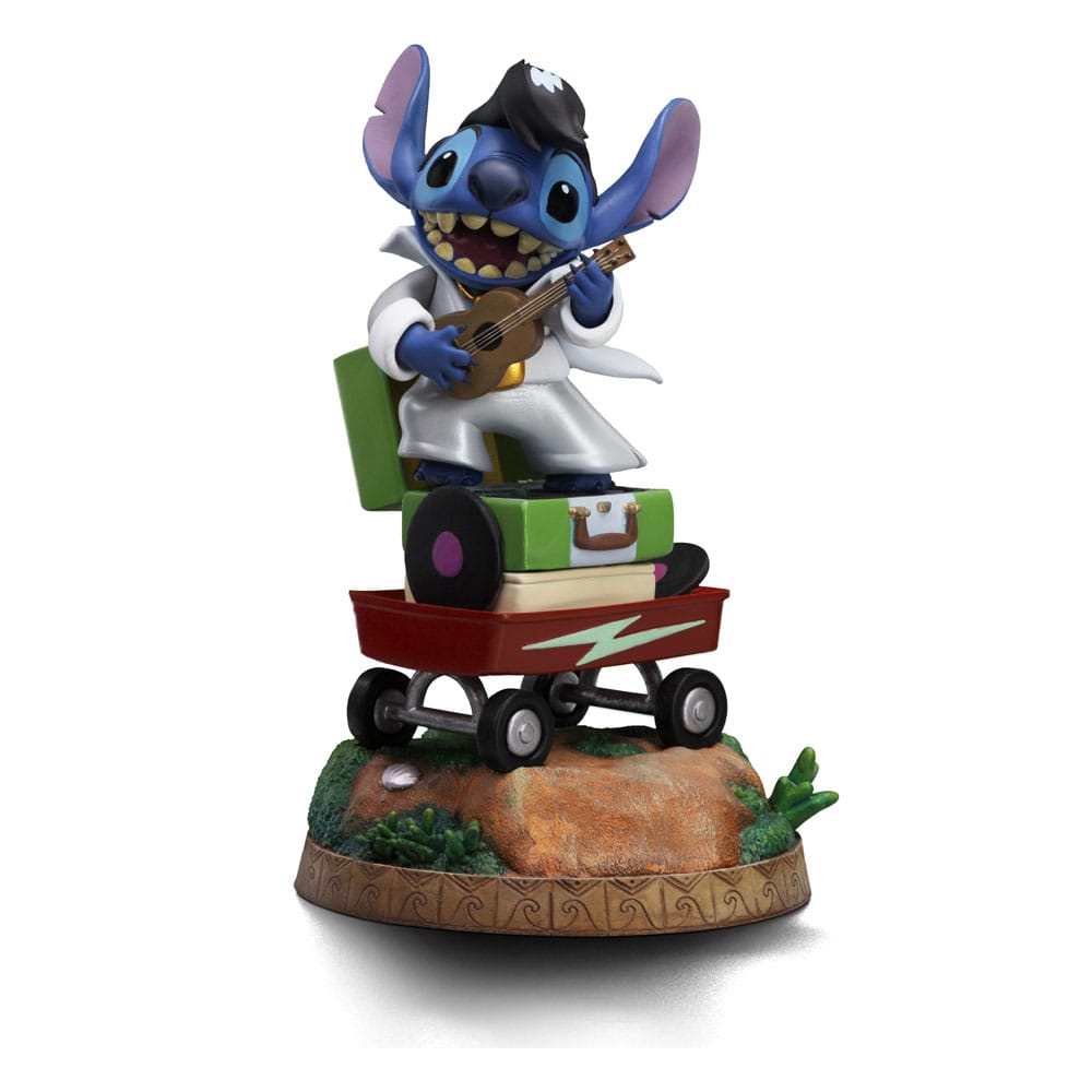 Lilo & Stitch Estatua 1/10 Art Scale Stitch King of Rock 17 cm Frikytopia
