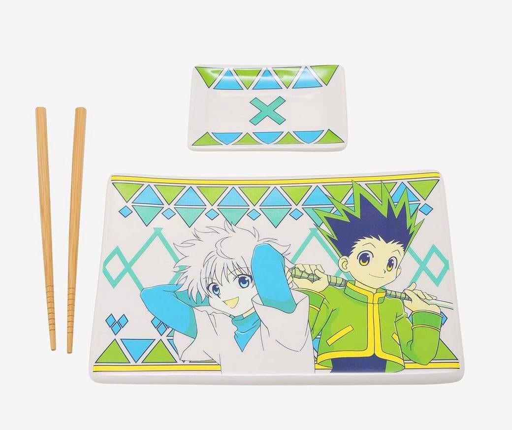 Hunter x Hunter Platos y palillos de sushi de cerámica Gon & Killua Frikytopia