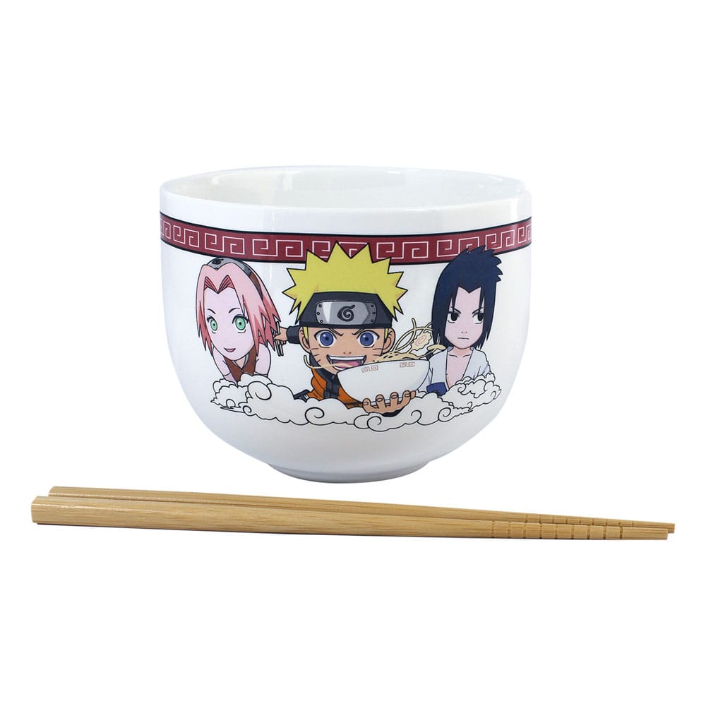 Naruto Shippuden Tigela para Ramen com Pauzinhos Equipa Sete 414 ml Frikytopia