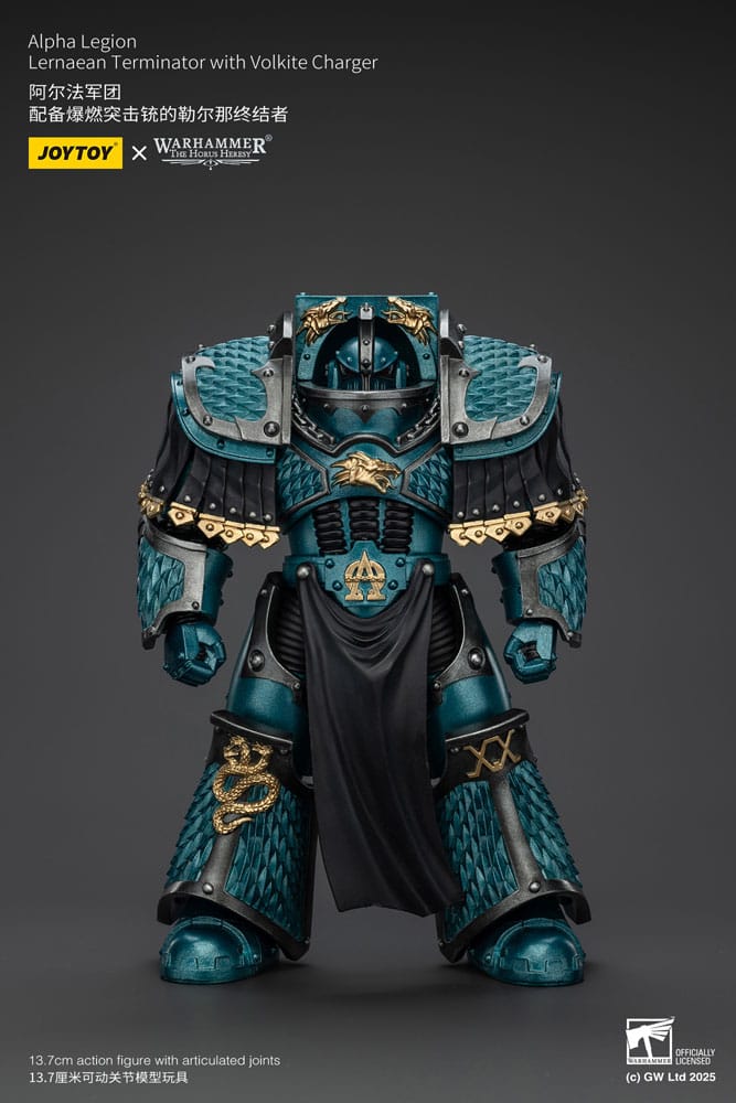 Warhammer The Horus Heresy Figura Alpha Legion Lernaean Terminator with Volkite Charger 20 cm Frikytopia