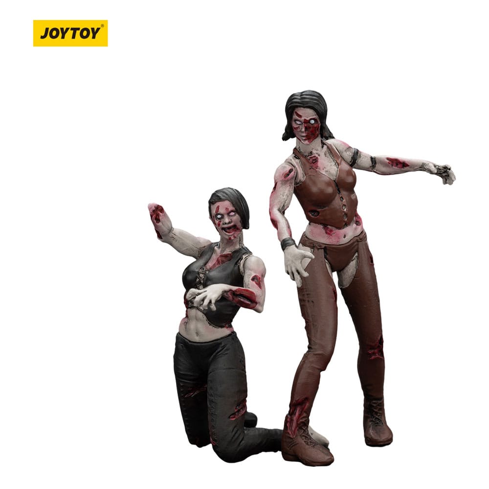 Zombie Pack de 2 Figuras Dark Source Female wrestlers 8 cm Frikytopia
