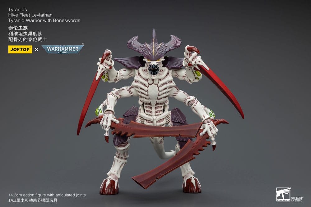 Warhammer 40k Figura 1/18 Tyranids Hive Fleet Leviathan Tyranid Warrior with Boneswords 12 cm Frikytopia