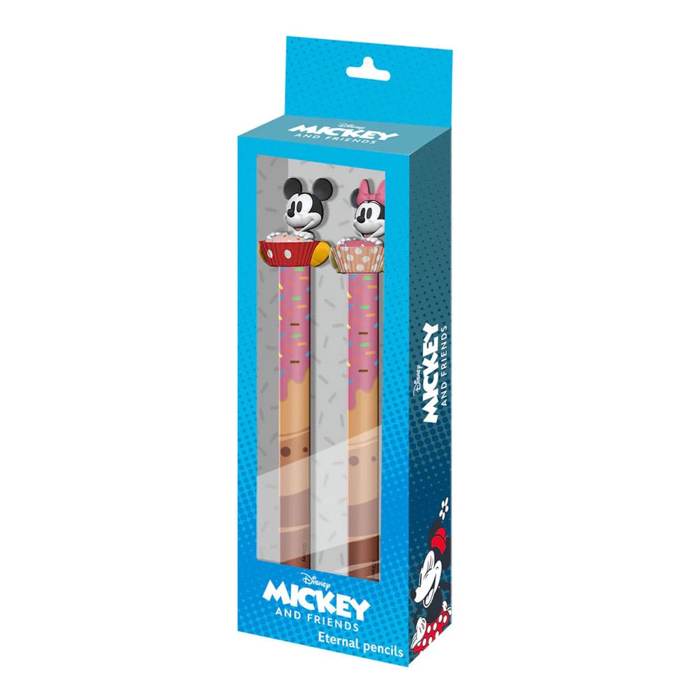 Mickey & Minnie Pack de 2 lápizas de gel borrable