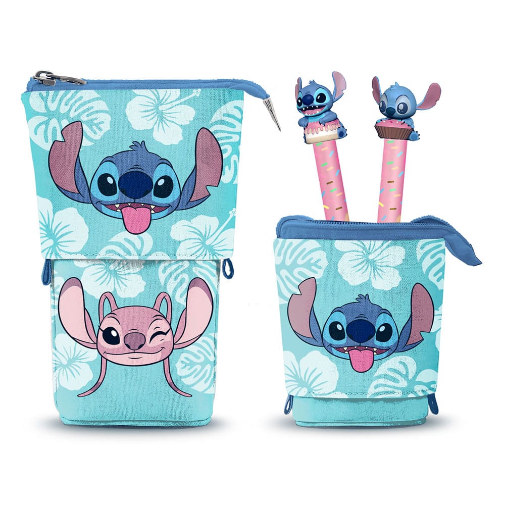 Lilo & Stitch Estuche Pop Up con 2 bolígrafos de gel borrable