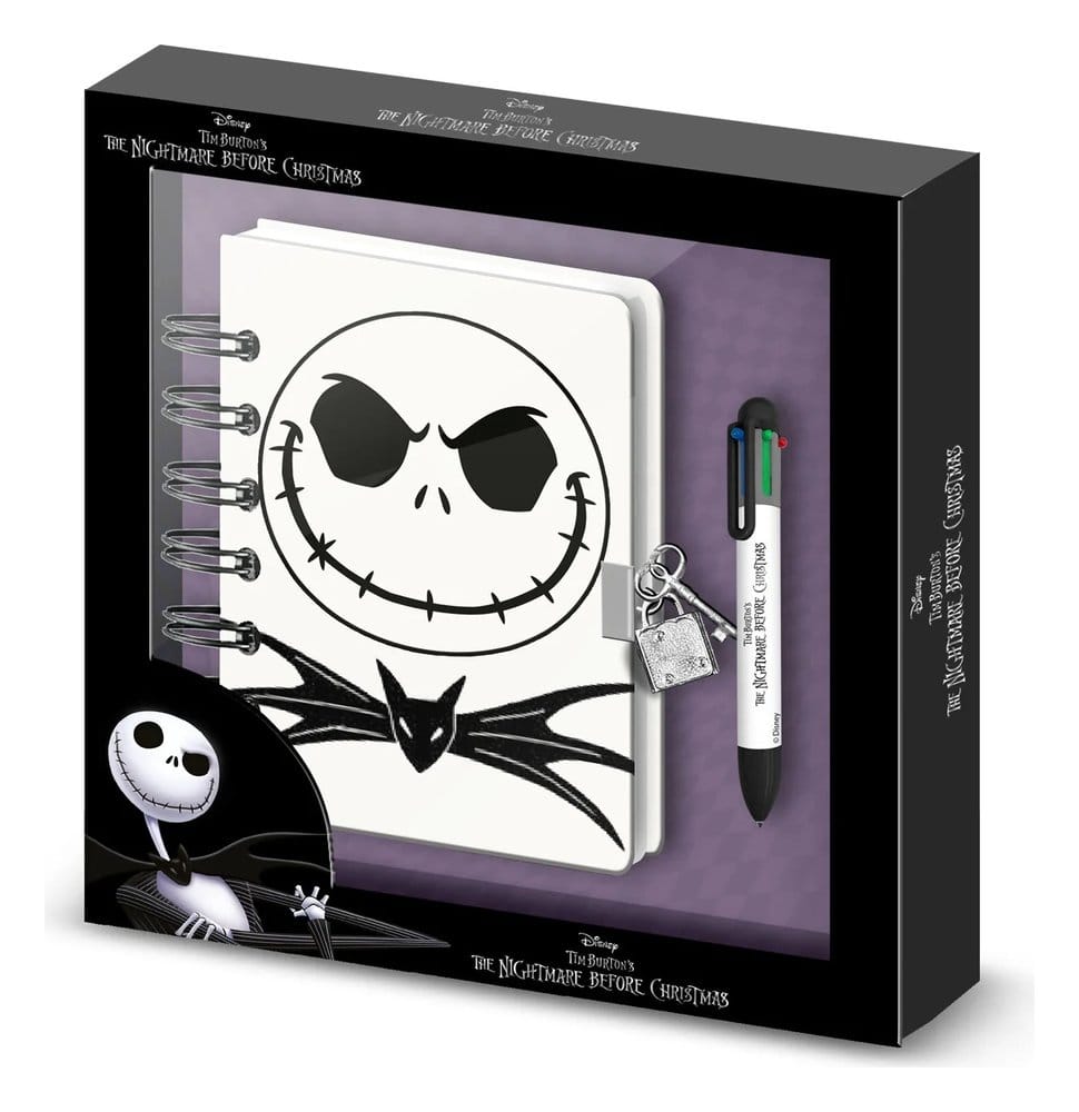 Pesadilla antes de Navidad Libreta con bolígrafo Set de regalo Jack Frikytopia