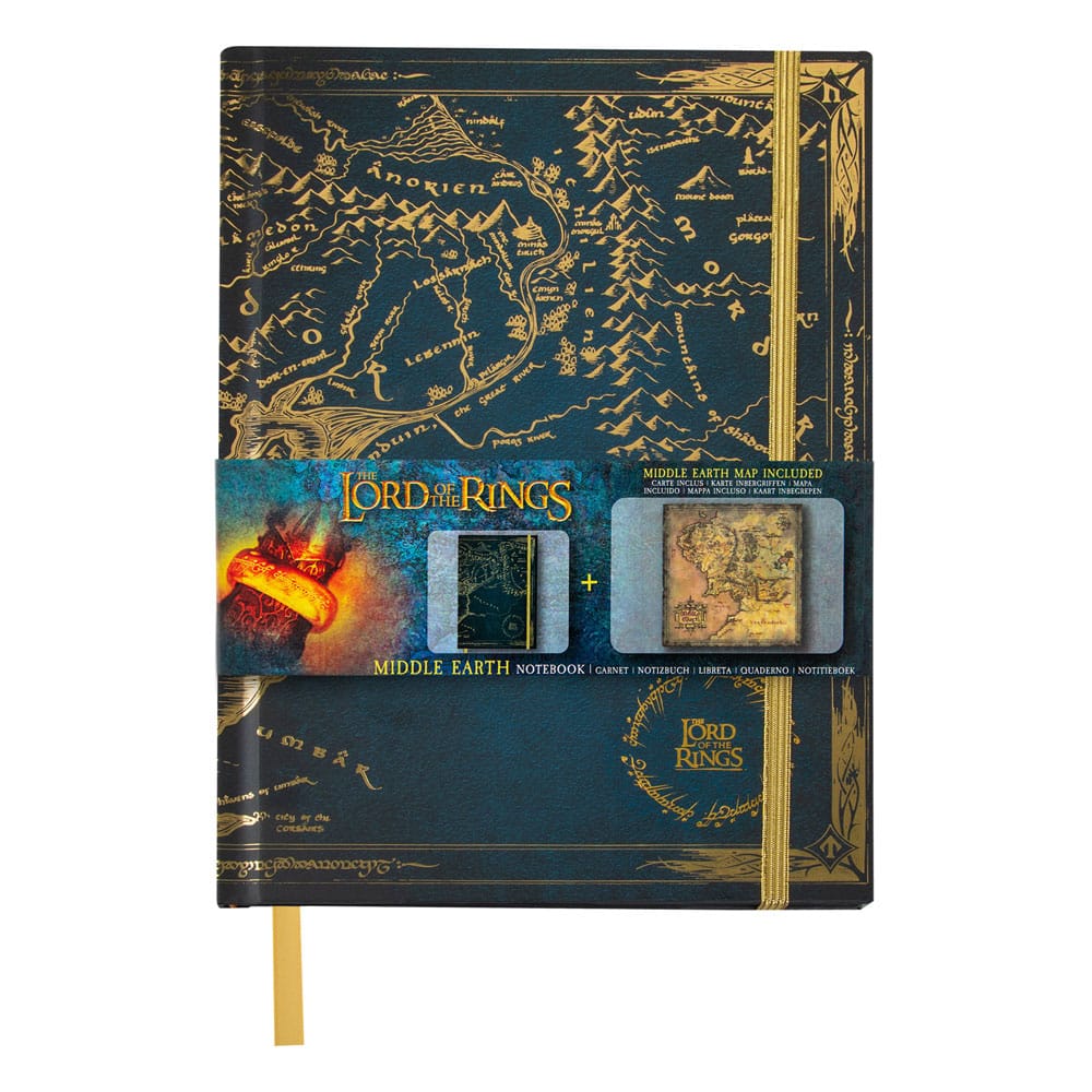 El Señor de los Anillos Libreta Map of Middle Earth Frikytopia