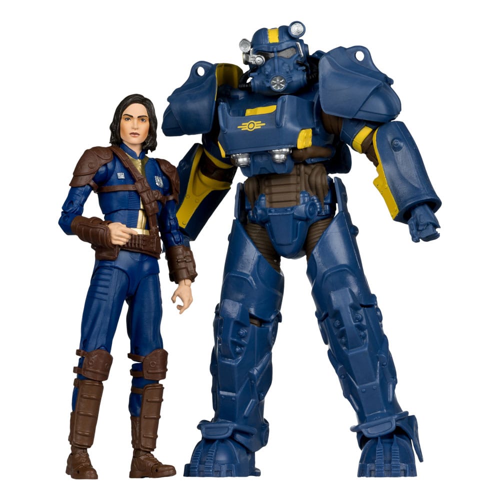 Fallout 4 Pack de 2 Figuras T-60 Vault Tec & Sole Survivor 18 cm Frikytopia