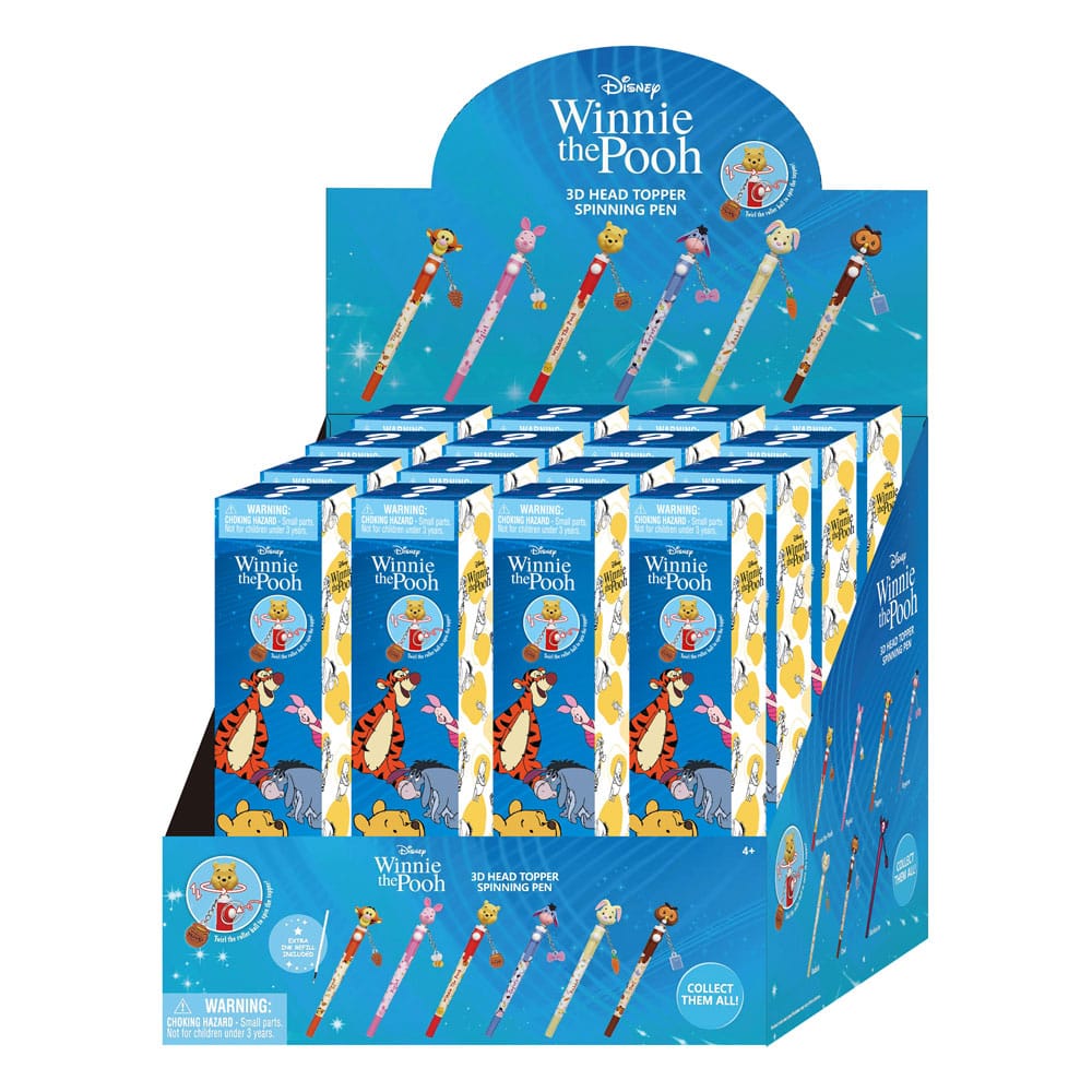 Winnie the Pooh Bolígrafo 3D Head Topper Spinning Pen