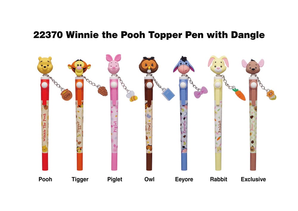 Winnie the Pooh Bolígrafo 3D Head Topper Spinning Pen
