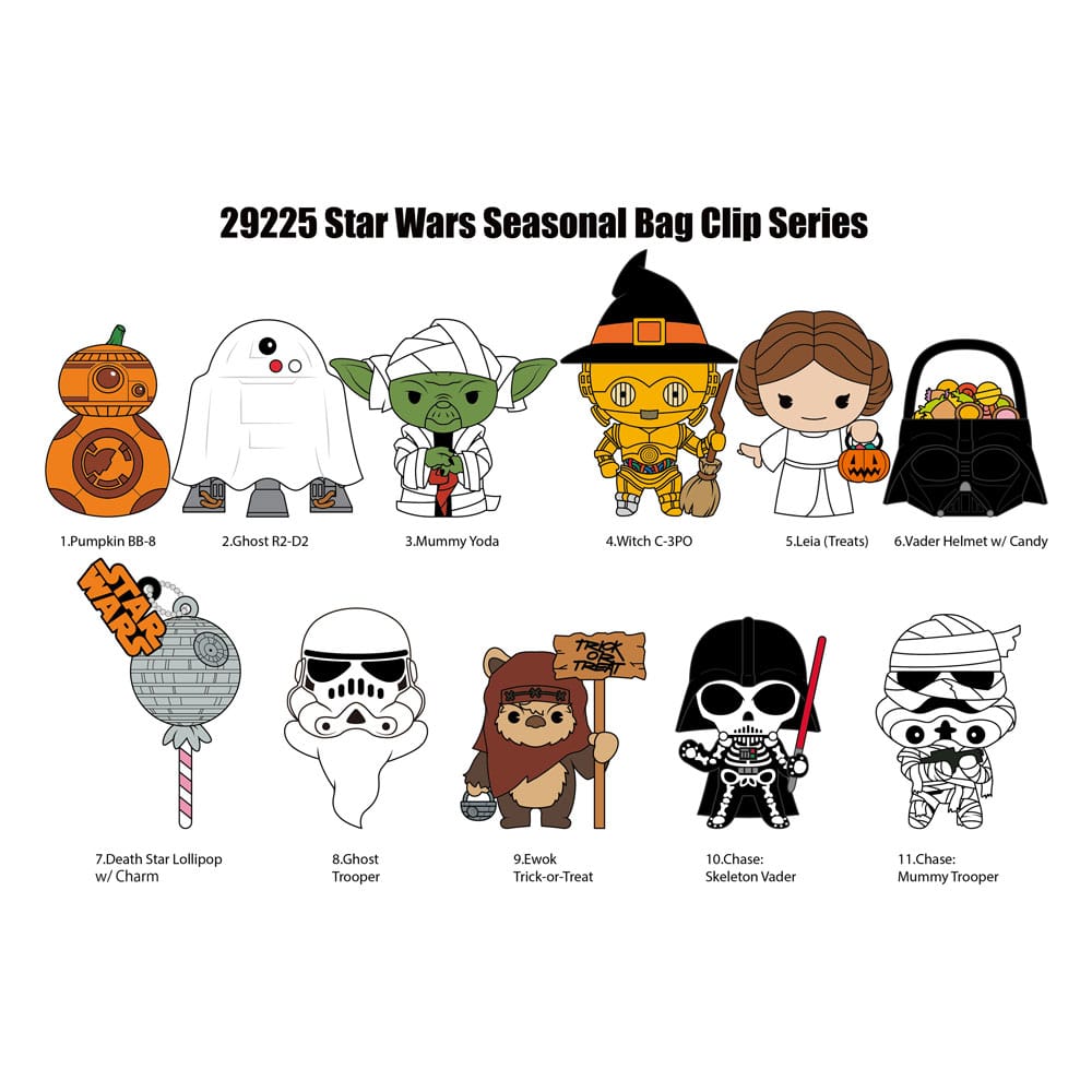 Star Wars Colgantes PVC 3D Expositor Halloween (24) Frikytopia
