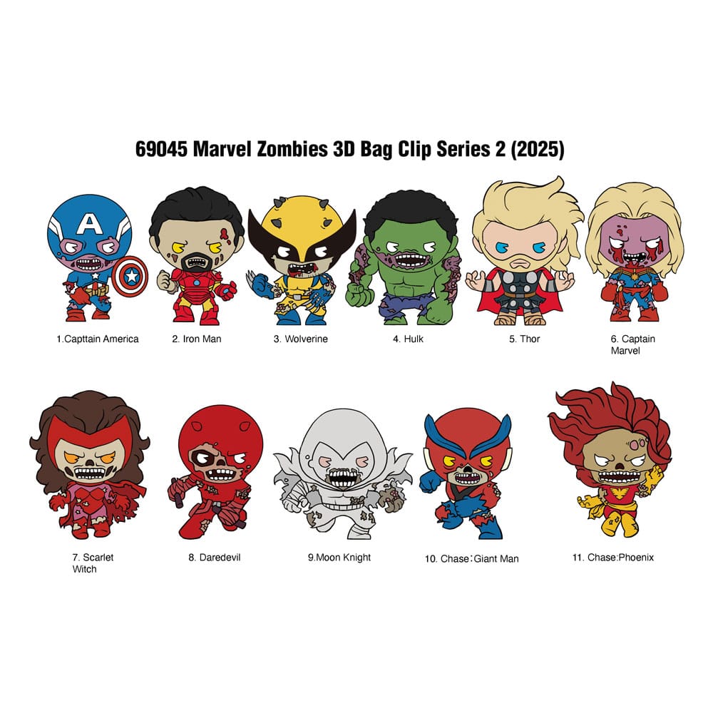 Marvel Colgantes PVC Serie 2 Zombies Expositor (24)