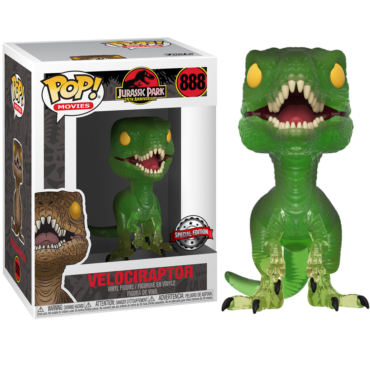 Set figura POP & Tee Jurassic Park Velociraptor Exclusive M