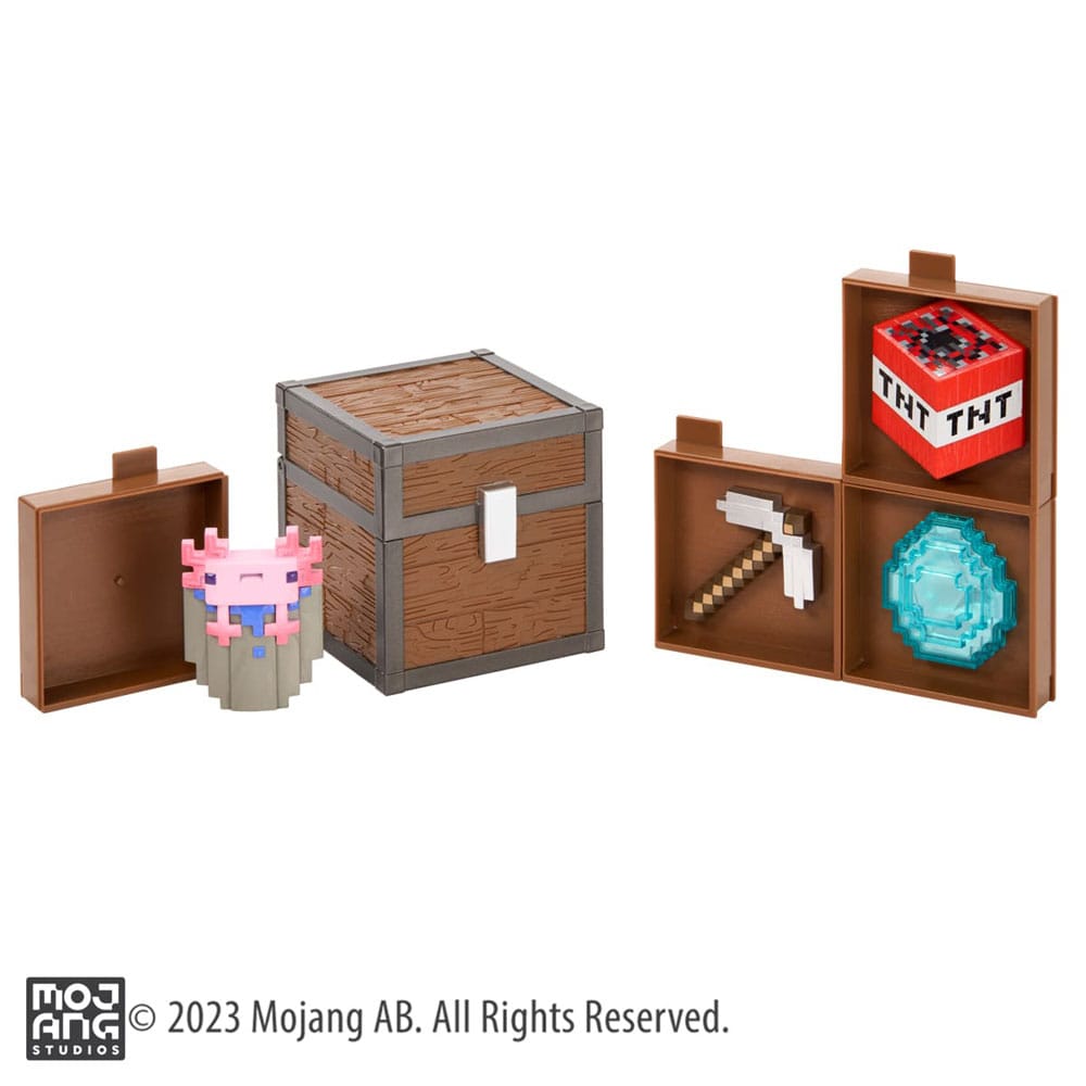 Minecraft Caixa de pilhagem Caves 10 cm Frikytopia