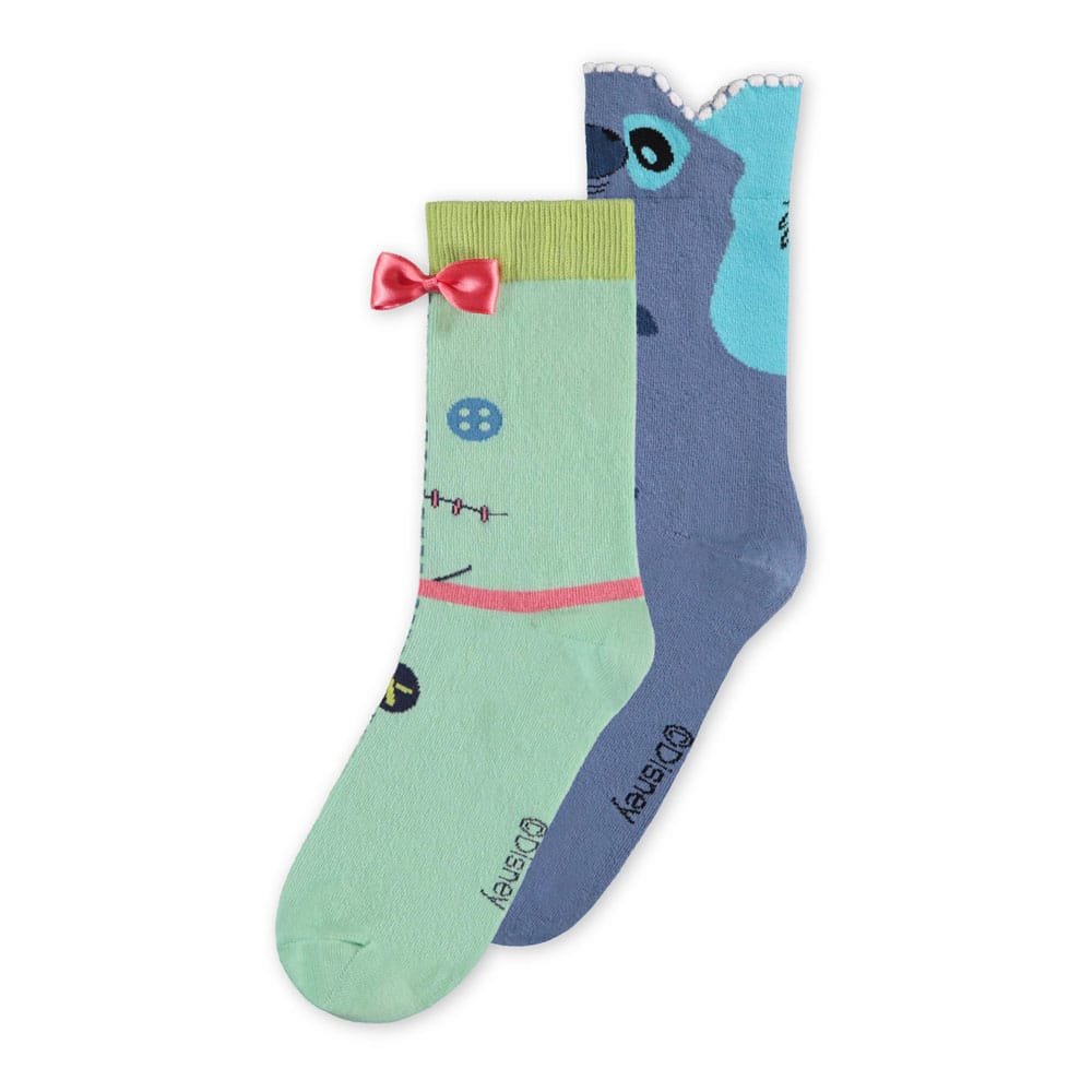 Lilo & Stitch Pack de 2 Pares de Calcetines Doll 43-46 Frikytopia