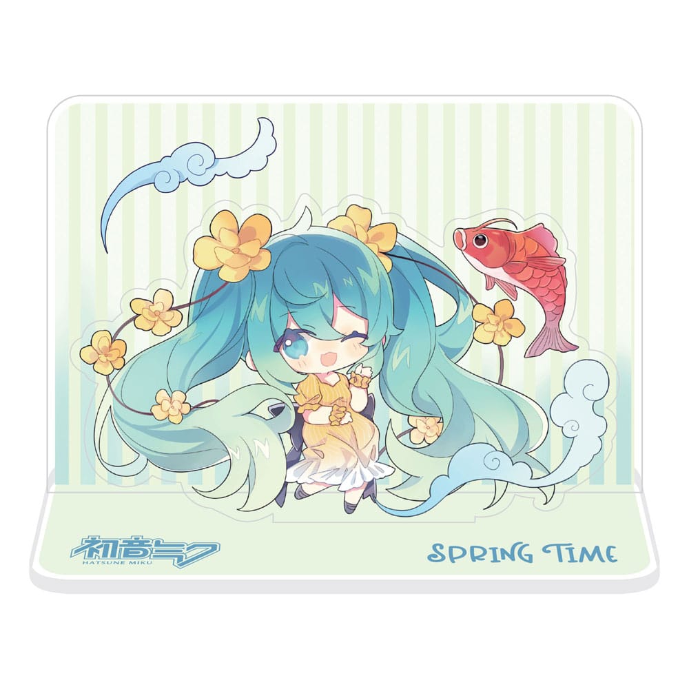 Hatsune Miku Visualización de figuras Hatsune Miku Spring Time Chibi Miku with Koi 11 cm Frikytopia
