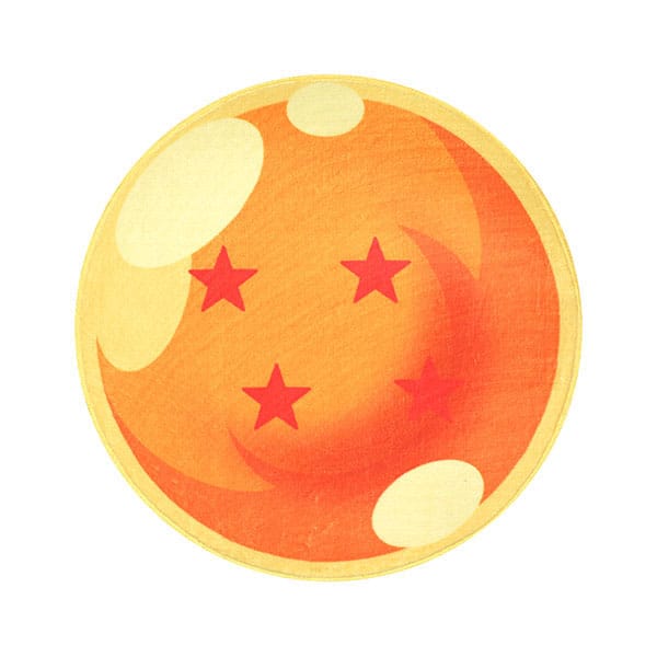 Dragon Ball Alfombra Interior 4 Stars Ball 60x60 cm Frikytopia