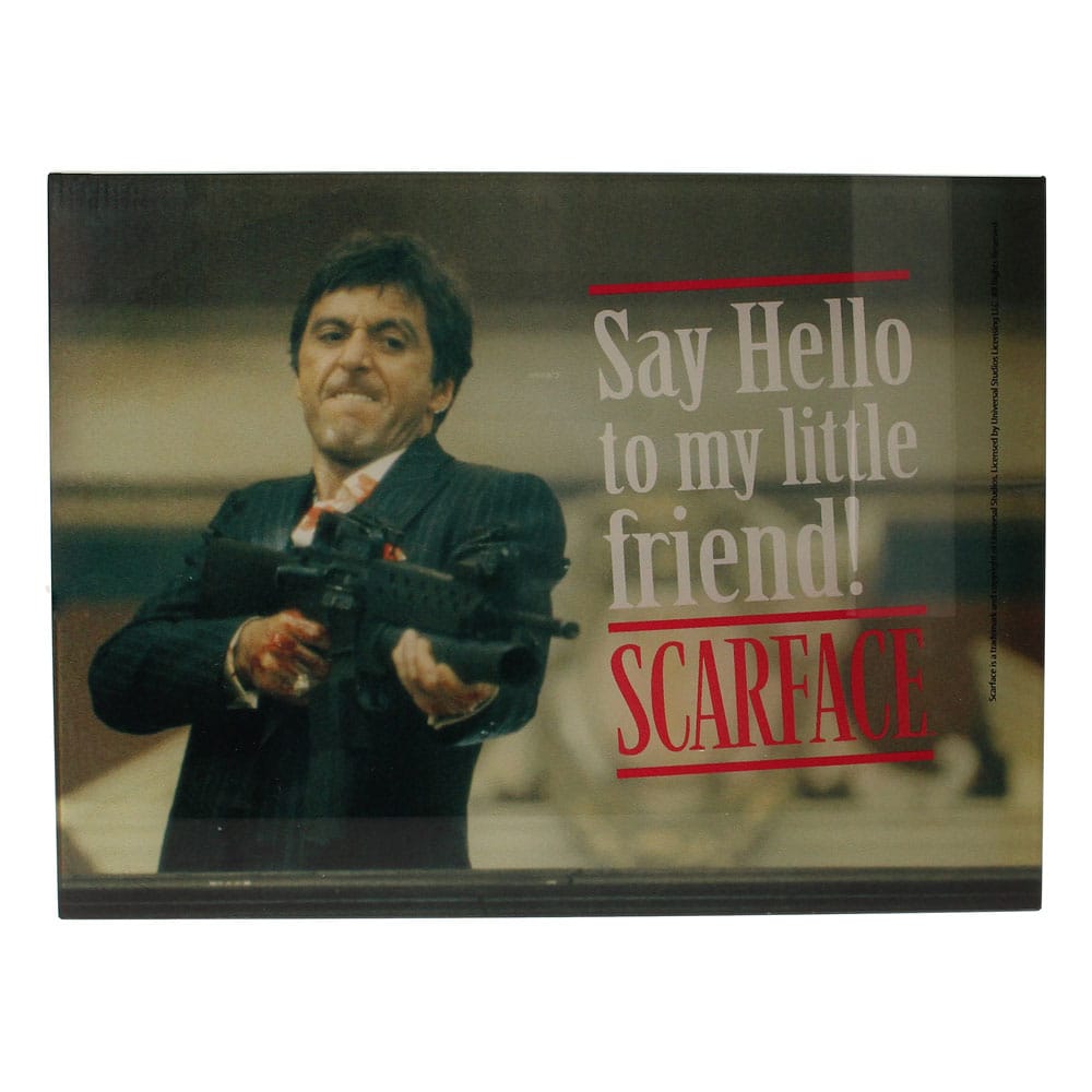 Scarface Póster de cristal Say Hello 40 x 30 cm Frikytopia