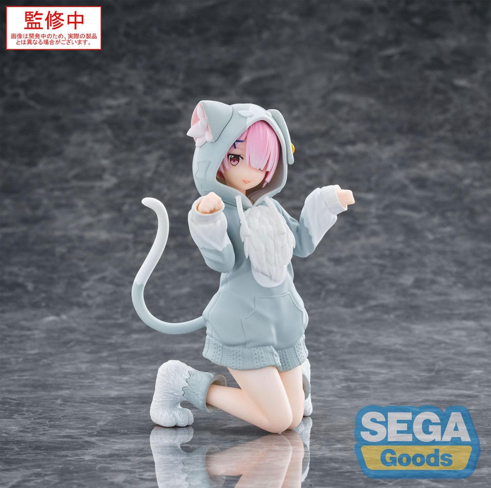 Re:Zero Starting Life in Another World Estatua PVC Yumemirize Ram Mofumofu Pack 11 cm