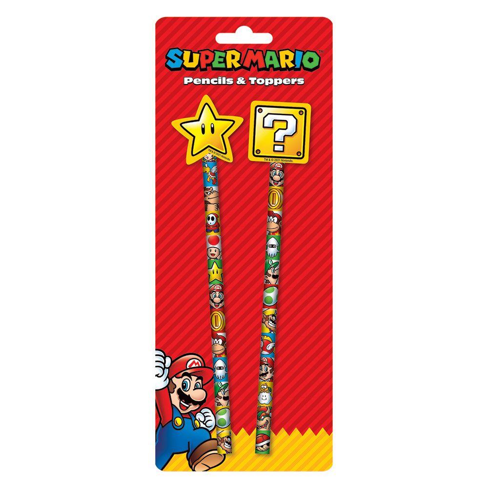 Super Mario Juego de 2 Piezas para Escribir Frikytopia