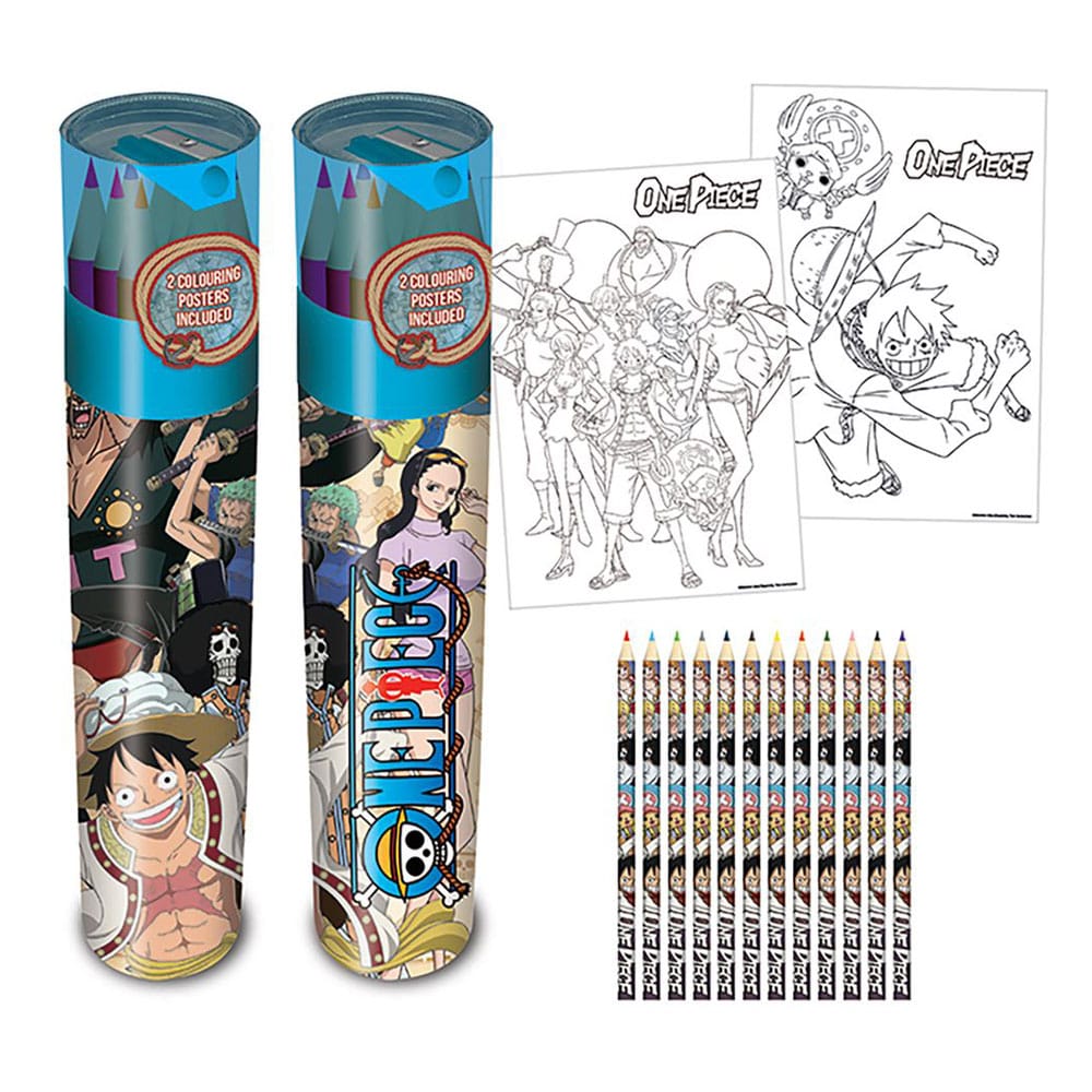 One Piece Pack de 15 Lápizes de colores Whole Cake Island