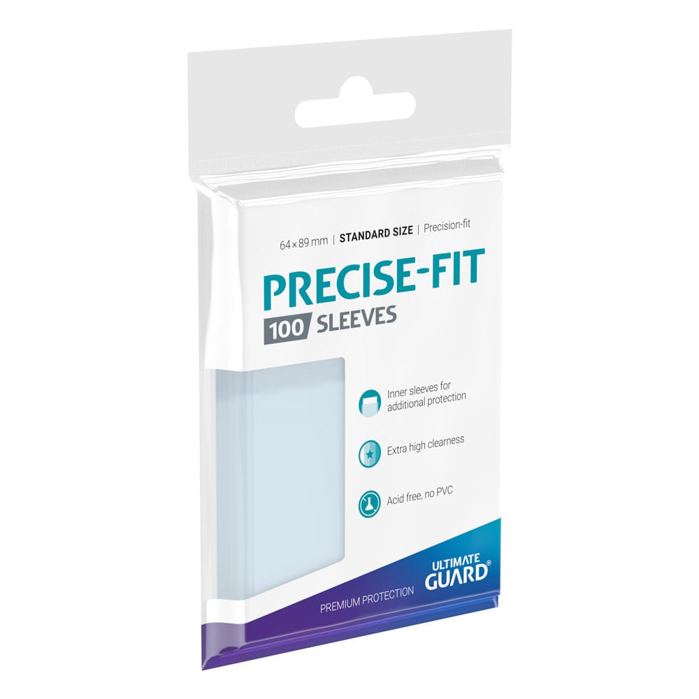 Ultimate Guard Precise-Fit Sleeves Fundas de Cartas Tamaño Estándar Transparente (100)