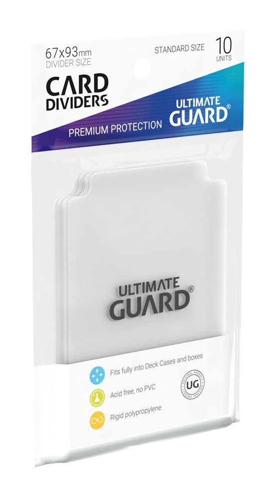 Ultimate Guard Card Dividers Tarjetas Separadoras para Cartas Tamaño Estándar Transparente (10)