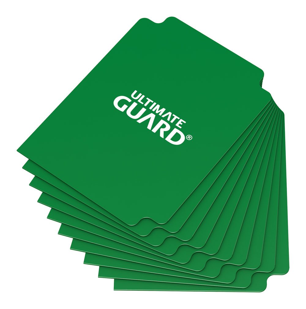 Ultimate Guard Card Dividers Tarjetas Separadoras para Cartas Tamaño Estándar Verde (10) Frikytopia