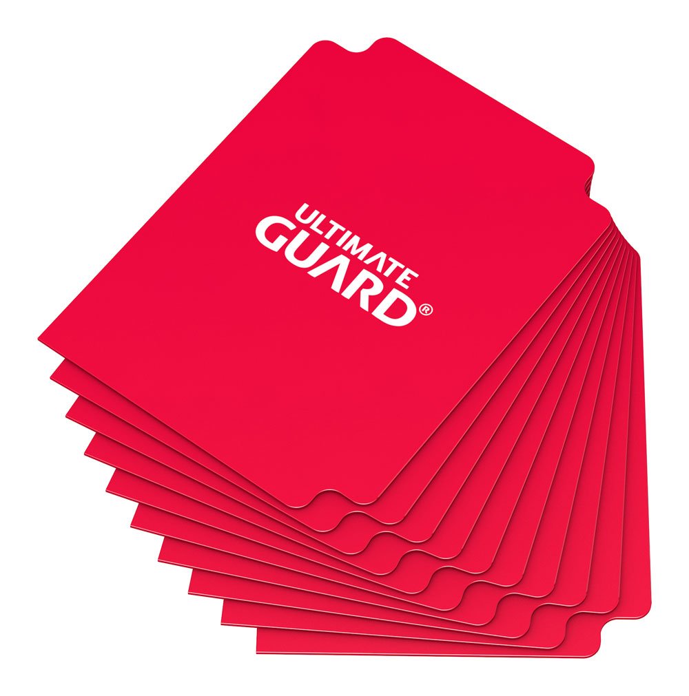 Ultimate Guard Card Dividers Tarjetas Separadoras para Cartas Tamaño Estándar Rojo (10) Frikytopia