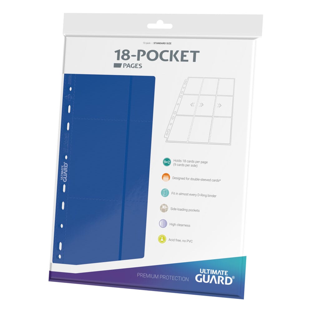 Ultimate Guard 18-Pocket Pages Side-Loading Azul (10)