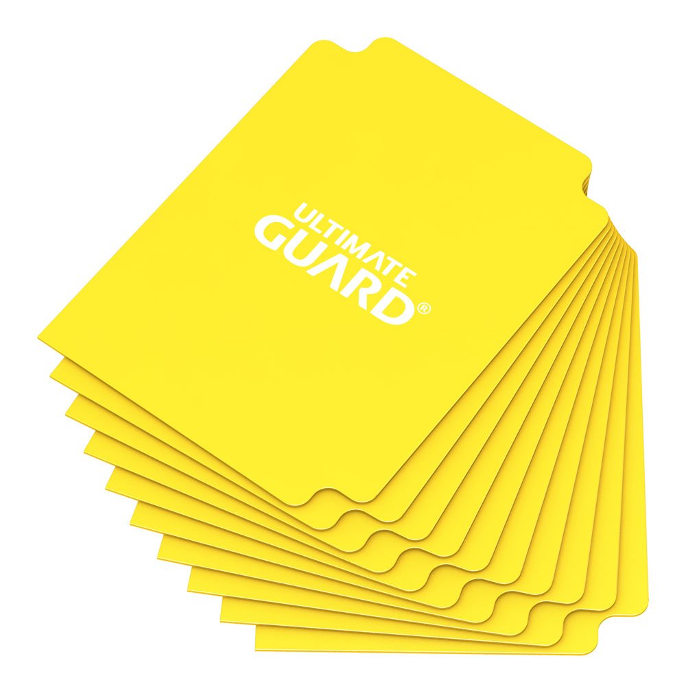 Ultimate Guard Card Dividers Tarjetas Separadoras para Cartas Tamaño Estándar Amarillo (10) Frikytopia