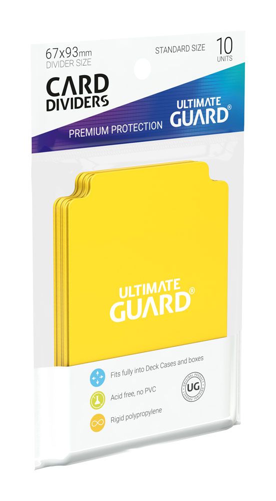 Ultimate Guard Card Dividers Tarjetas Separadoras para Cartas Tamaño Estándar Amarillo (10)
