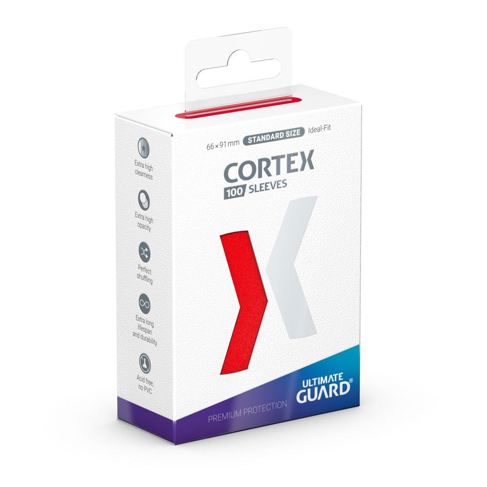 Ultimate Guard Cortex Sleeves Tamaño Estándar Rojo (100) Frikytopia