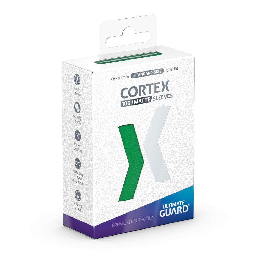 Ultimate Guard Cortex Sleeves Tamaño Estándar Verde Mate (100) Frikytopia